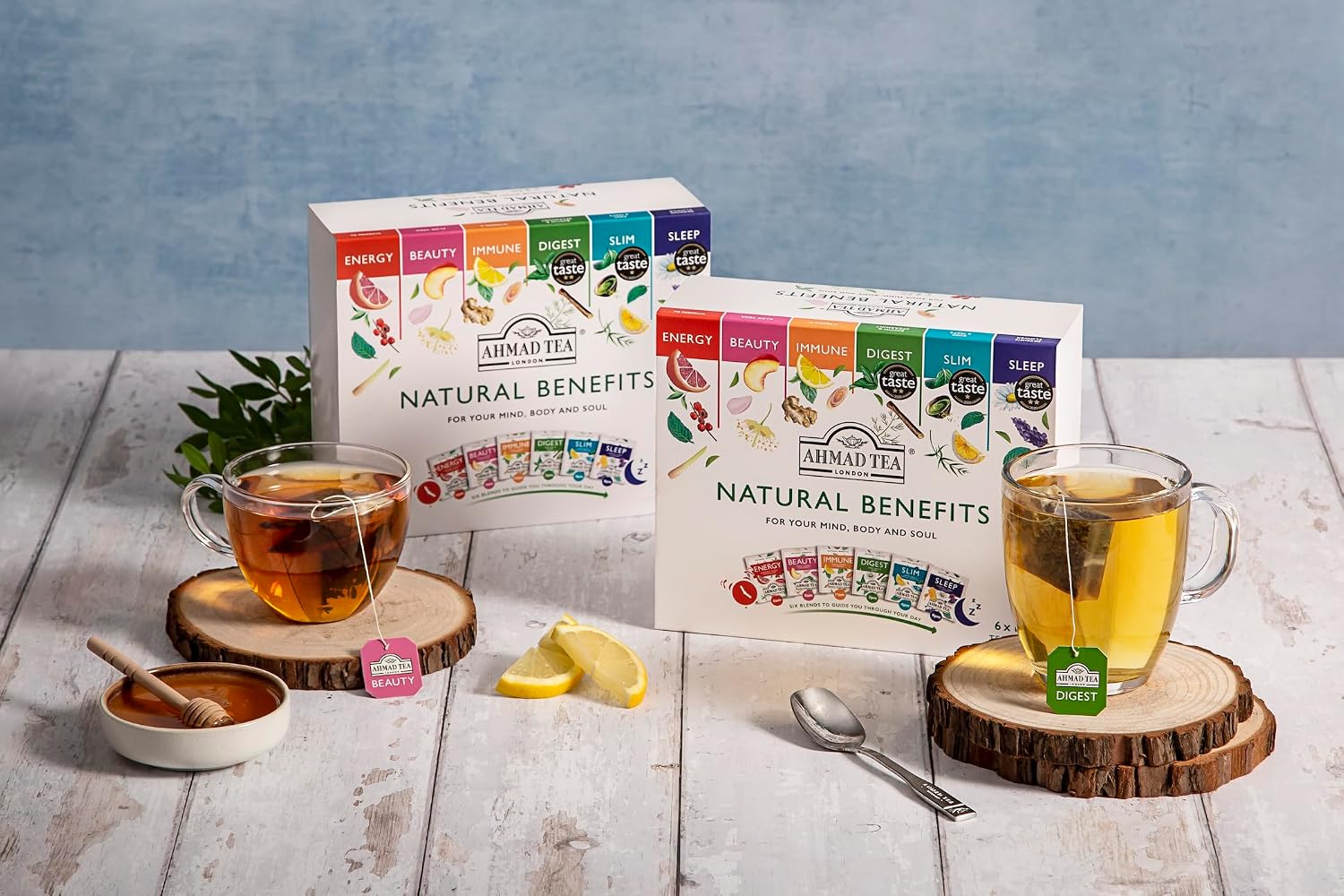 Ahmad Tea Green Tea, Evergreen Selection Pack Teabags, 60 Foil Teabags - Caffeinated & Sugar-Free