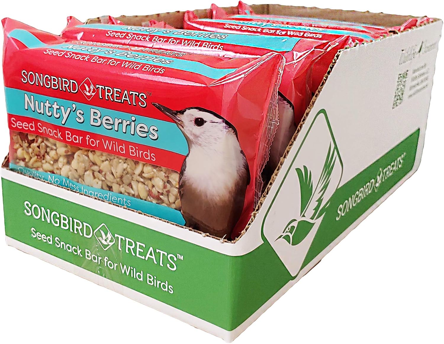 Wildlife Sciences Songbird Treats Seed Bars | 8 Pack of 2 lb Bird Seed Cakes for Wild Birds (Wild Bird Buffet)