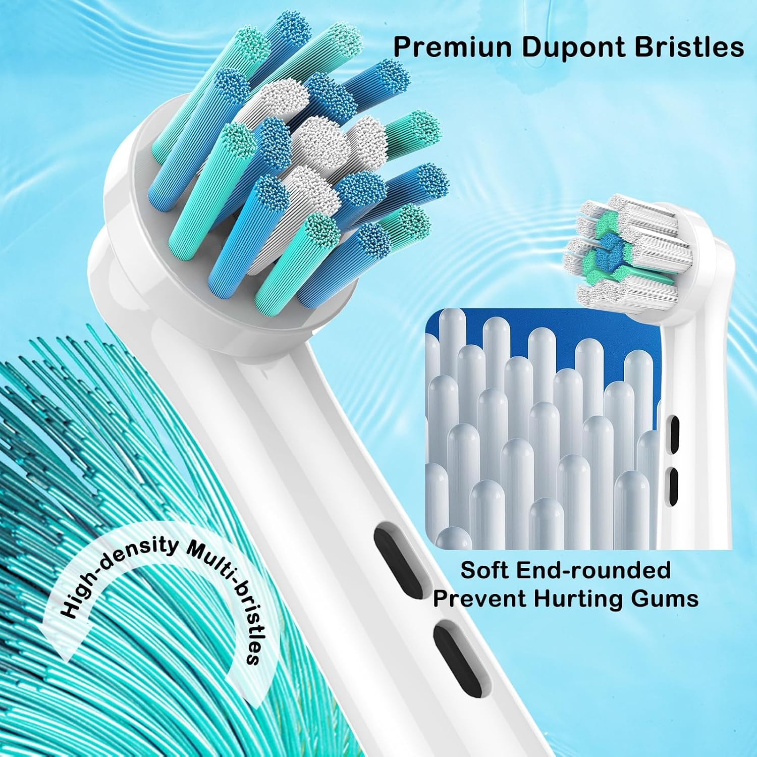 Electric Toothbrush Replacement Heads 16 Pack/Compatible Oral B Braun Replacement Brush Heads/Compatible Oral B Replacement Brush Heads