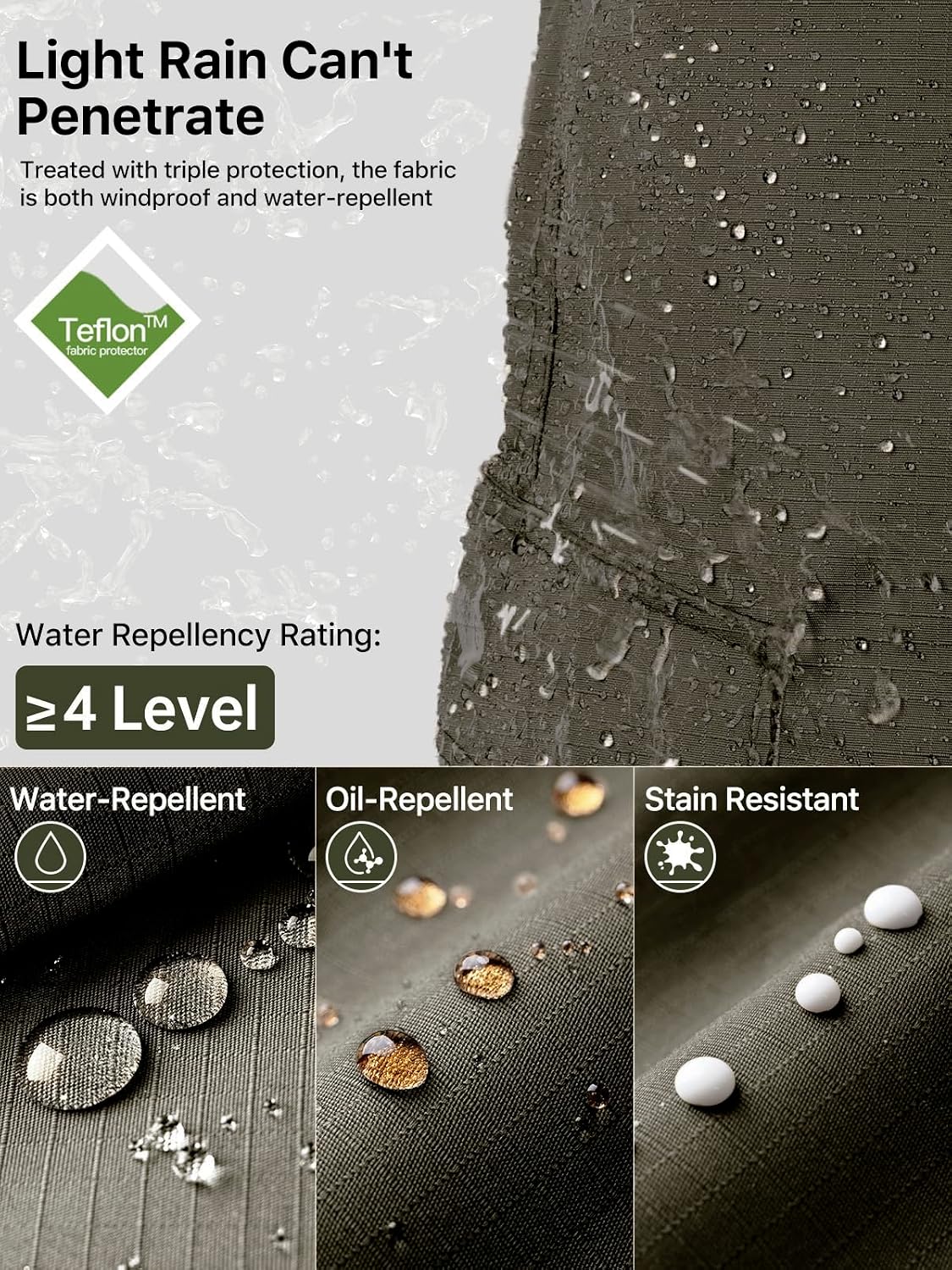 FREE SOLDIER Mens Cargo Work Tactical Pants Ripstop