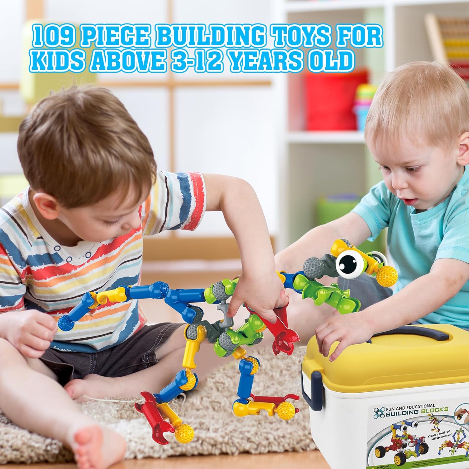 Huaker STEM Building Toys for 3 4 5 6 7 8 Year Old Boys Girls Birthday Gift