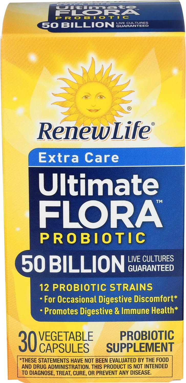 Renew Life Ultimate Flora Probiotic 80 Billion CFU | 31 Strains