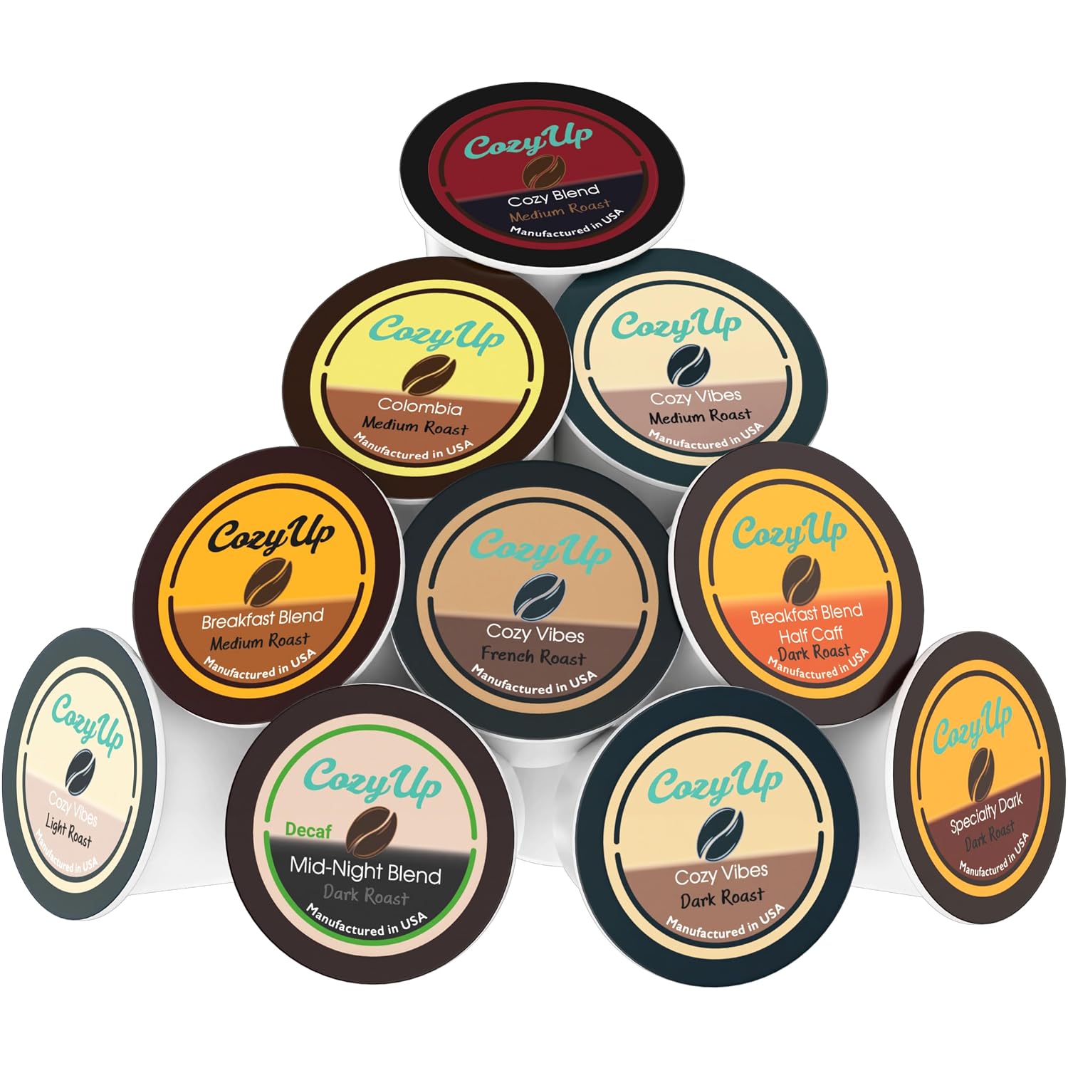 Cozy Up Specialty Dark Coffee Single Serve Pod, 100-Count, Dark Roast | Compatible with Keurig K-Cup