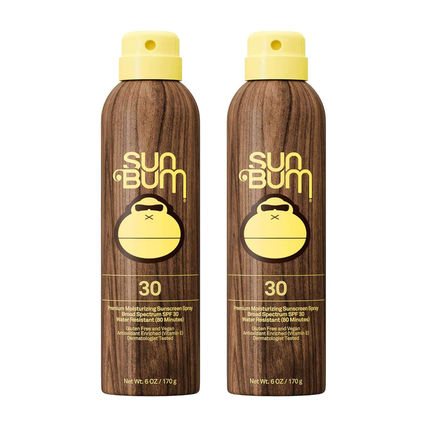 Sun Bum Original SPF 70 Broad Spectrum Sunscreen Body Spray - 6 oz | Moisturizing with Vitamin E, Vegan, Hawaii 104 Act Compliant (Made without Octinoxate & Oxybenzone)