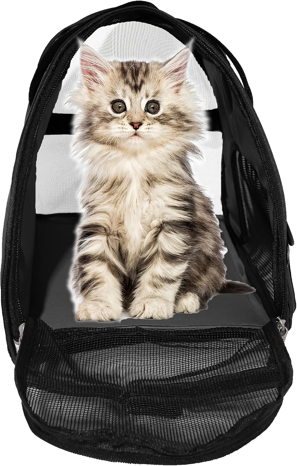 MuchL Cat Carrier for Cats Soft-Sided Travel Pat Carrier for Cat with Wooden Padding Board Airline Approved Lightweight Comfortable Cat Bag for