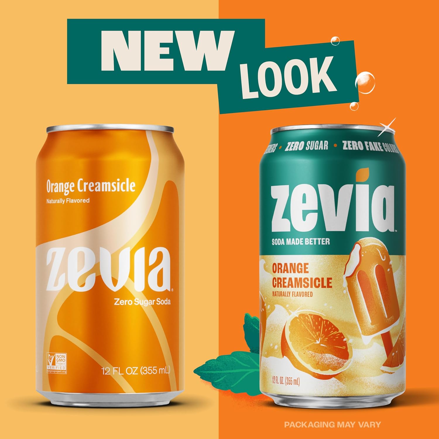 Zevia Zero Calorie Soda, Orange, 12 Ounce Cans (Pack of 6)