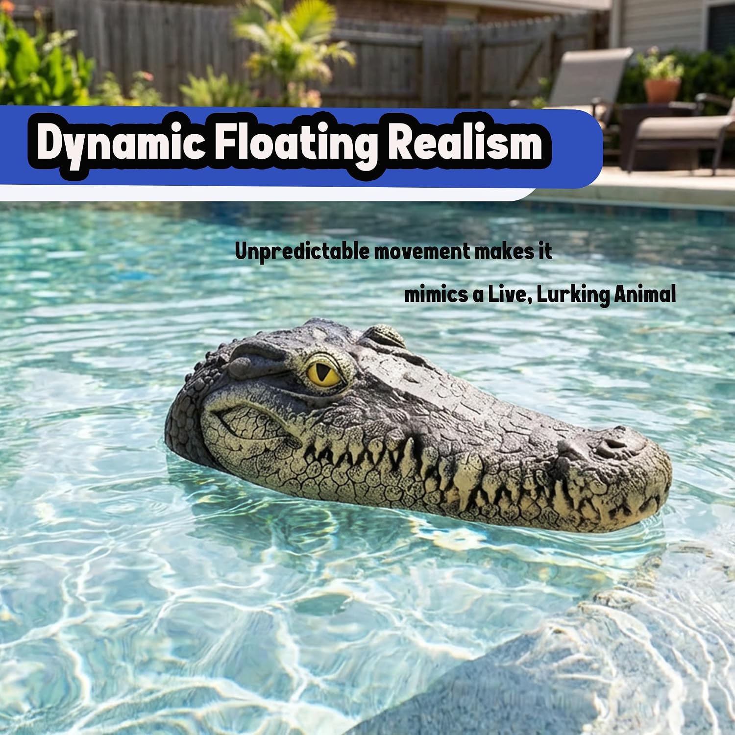 Floating Alligator Head