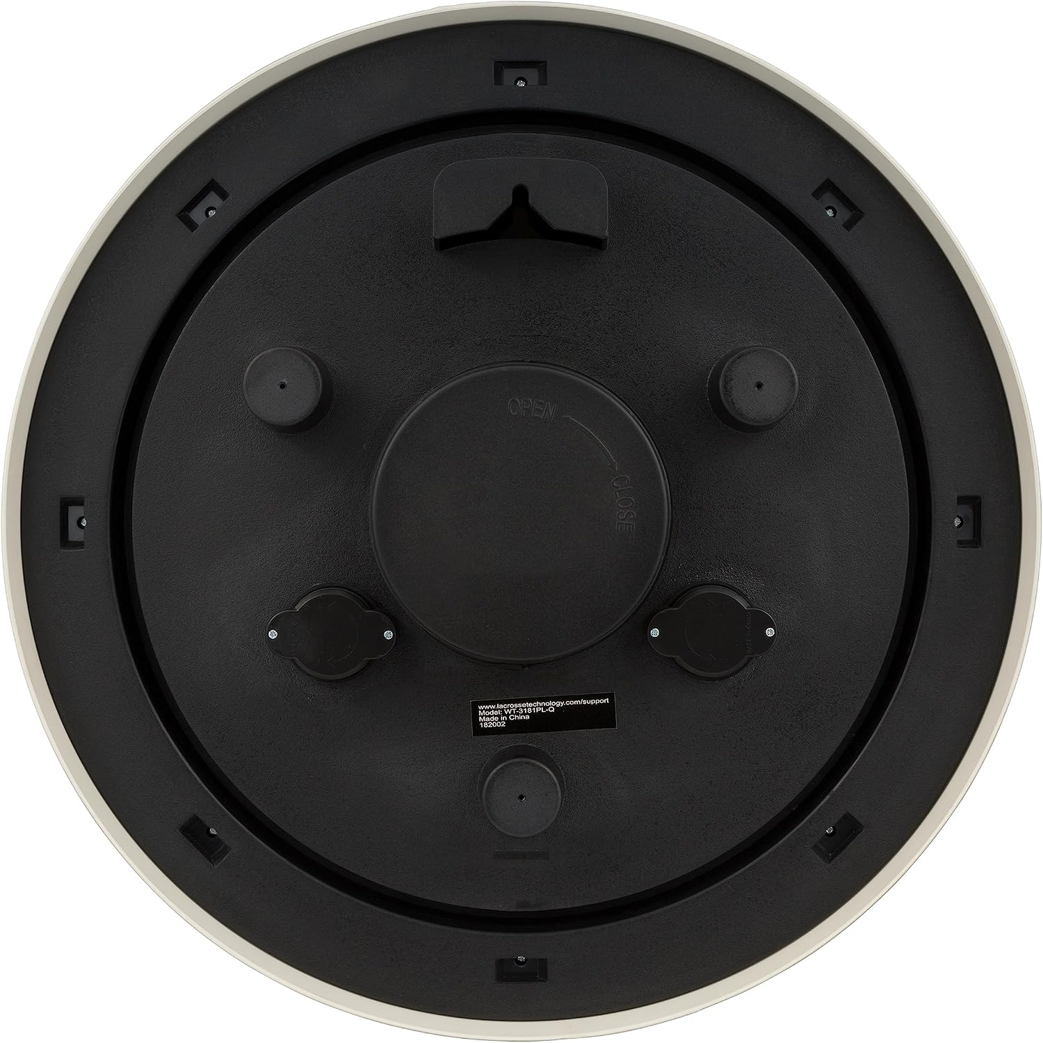 La Crosse Technology WT-3181PL-Q Quartz Time Analog Indoor/Outdoor Wall Clock, 18"