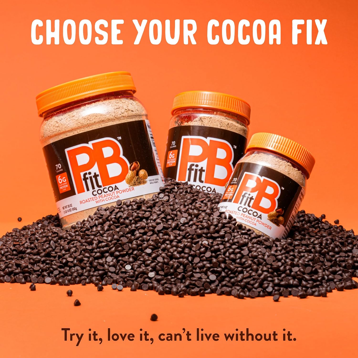 PBfit Cocoa Peanut Butter Powder 24 Oz, Peanut Spread with 6g Protein