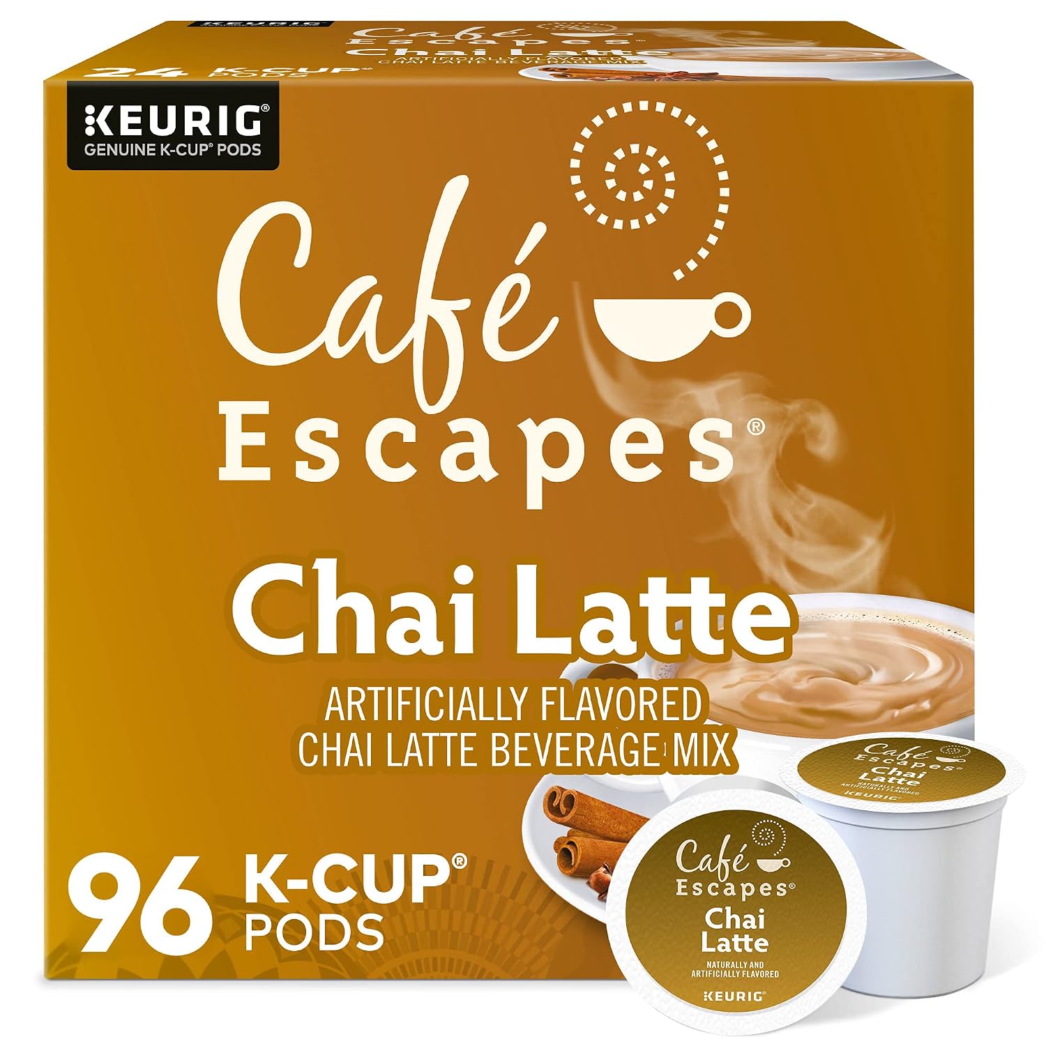 Cafe Escapes Milk Chocolate Hot Cocoa Keurig Single-Serve K-Cup Pods, 96 Count