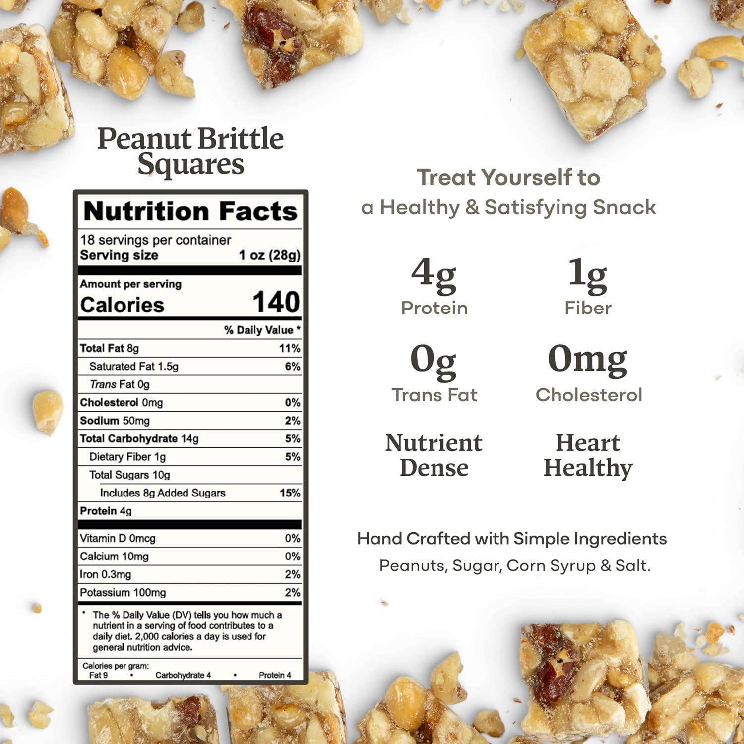 Belmont Peanuts Gourmet Sea-Salted Virginia Peanuts, 20 oz (1 Pack) – Only 3 Simple Ingredients, No Preservatives, 7g Protein – A Premium, Salty, Crunchy, Hand Seasoned Snack