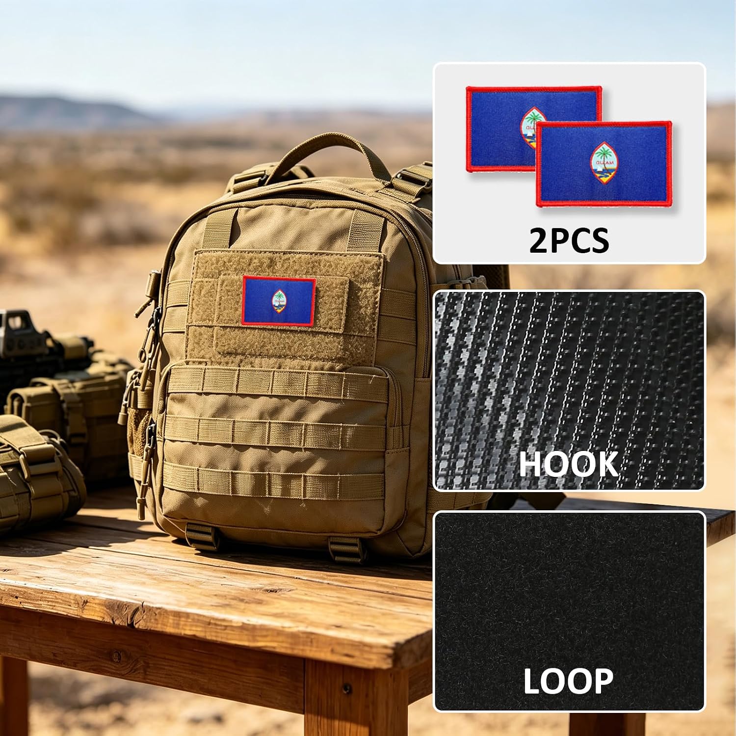 2 Pack Nicaragua Flags Patch Nicaraguans Flag Patches Patriotic Military Team Tactical Patch 3×2 Inch