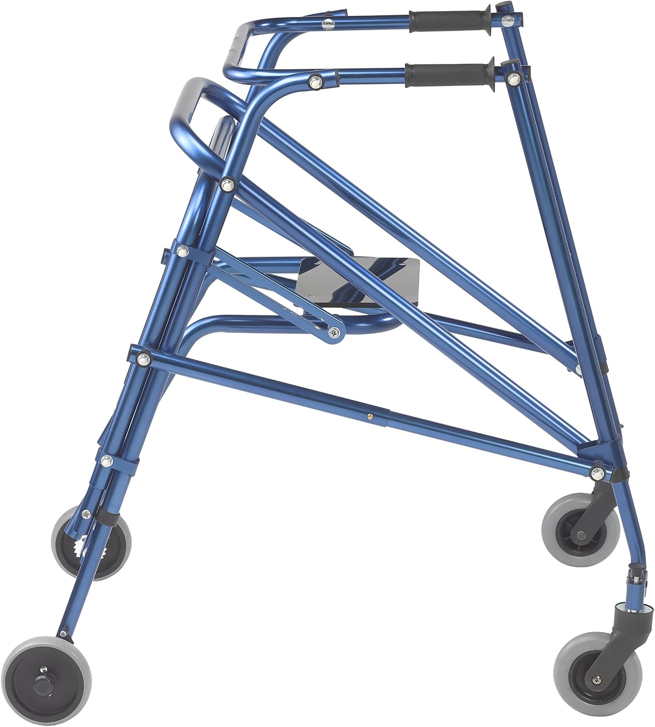 Inspired by Drive Nimbo 2G Posterior Walker with Seat, Wizard Purple, Small | Lightweight Posterior Walker with Padded Seat Lets Users Rest and Move Safely with Adjustable, Sturdy Support