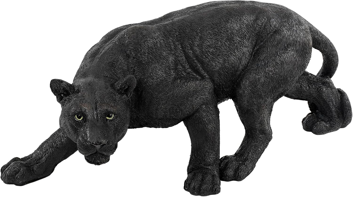 Design Toscano Shadowed Predator Black Panther Garden Statue, Medium 26 Inch, Polyresin, Black