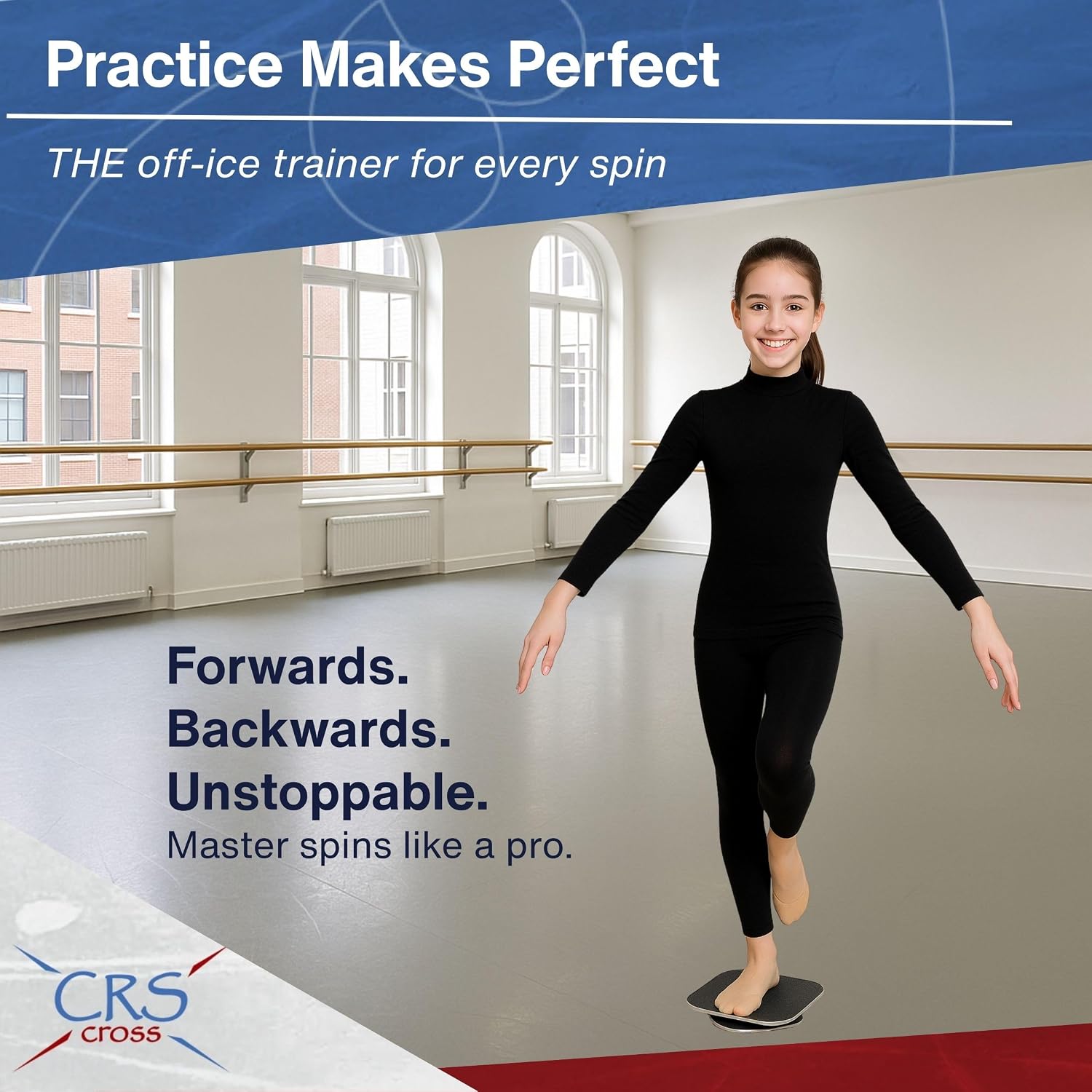 CRS Cross Figure Skating Spinner. Off Ice Spinning Training Aid