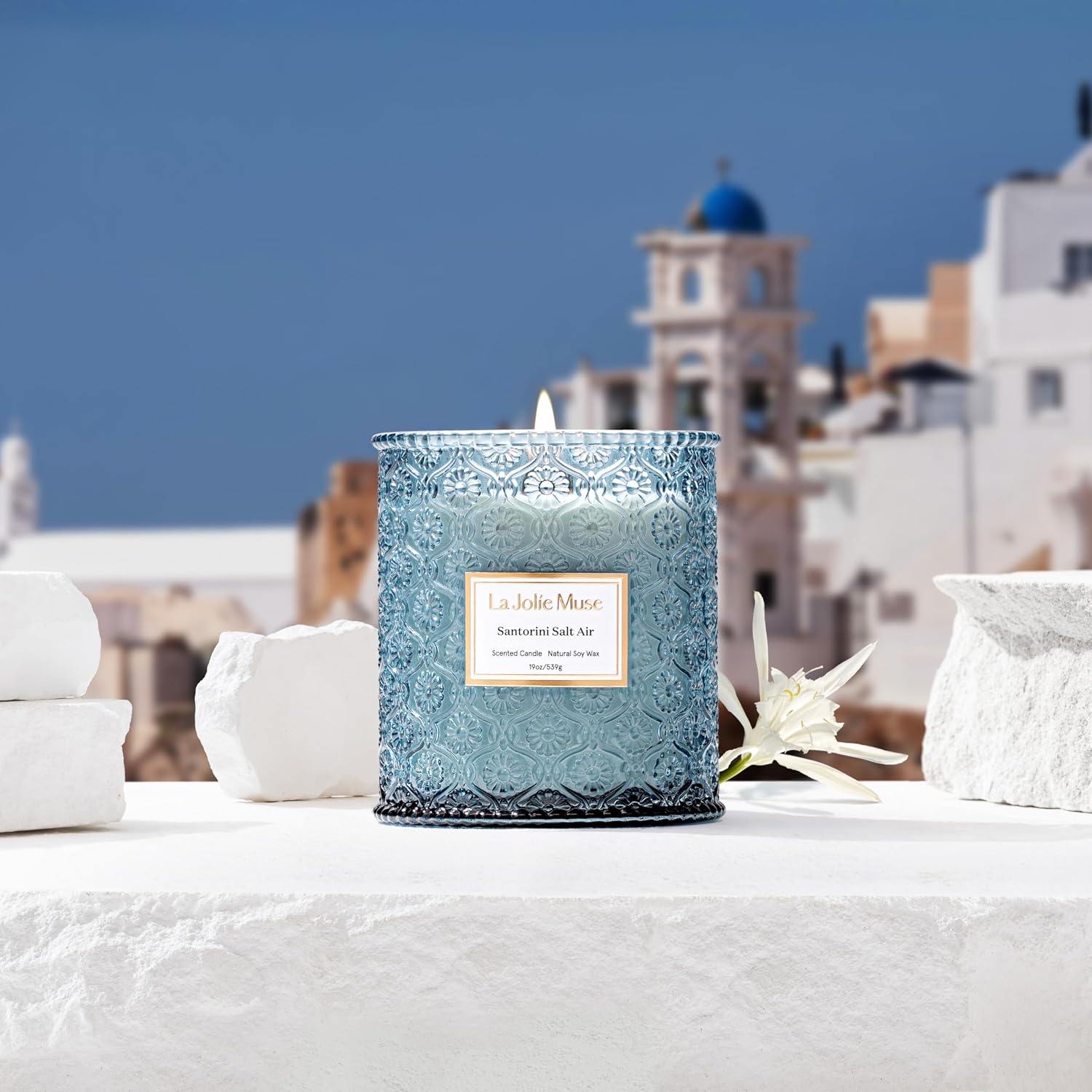 LA JOLIE MUSE Starlit Fir Pine Scented Candles for Home,19 oz Natural Soy