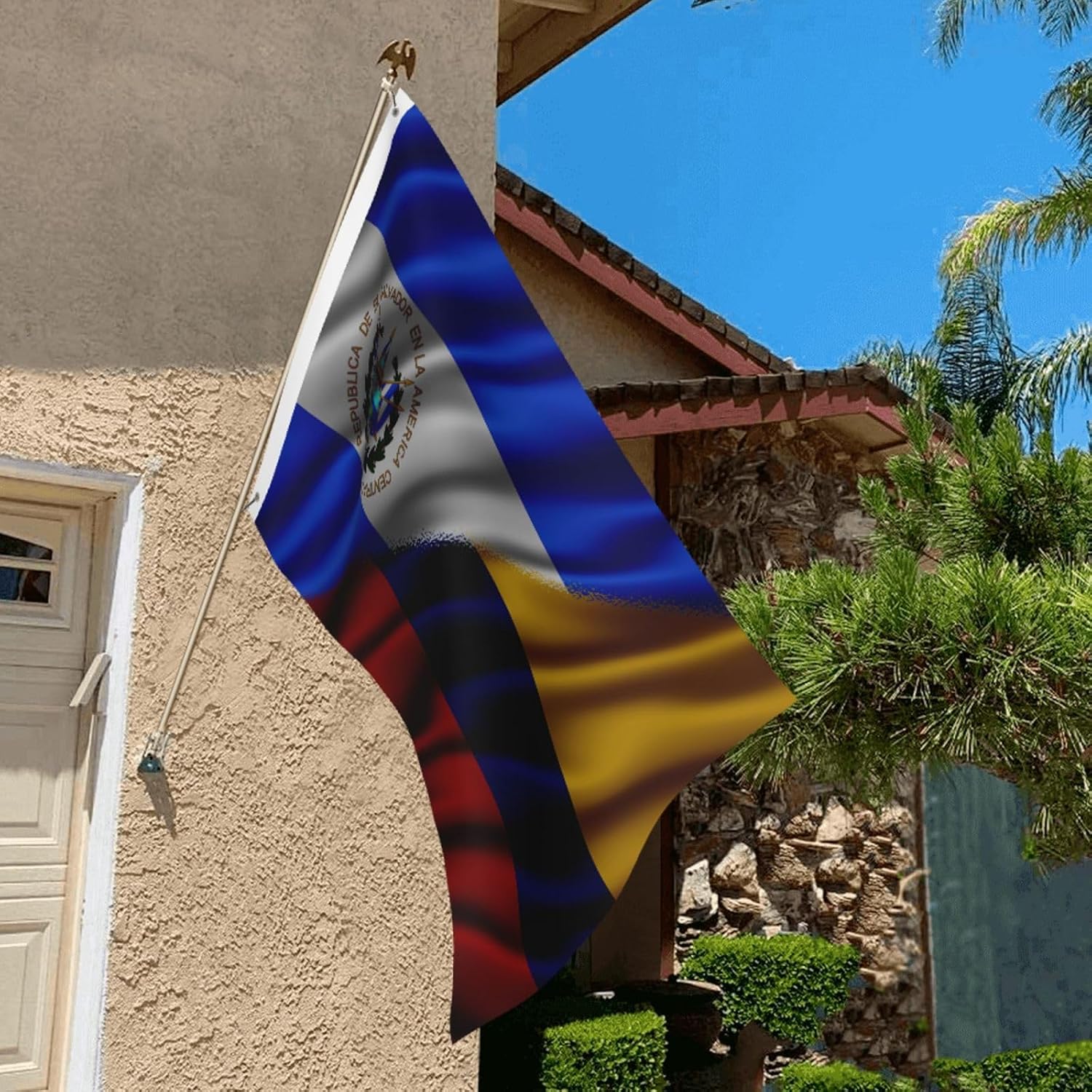 Nicaraguan Nicaragua And American Usa Flag 2x3 Ft Flags Double-Sided Printing Outdoor Indoor Decoration Country Flag 2x3 Foot Polyester Banner