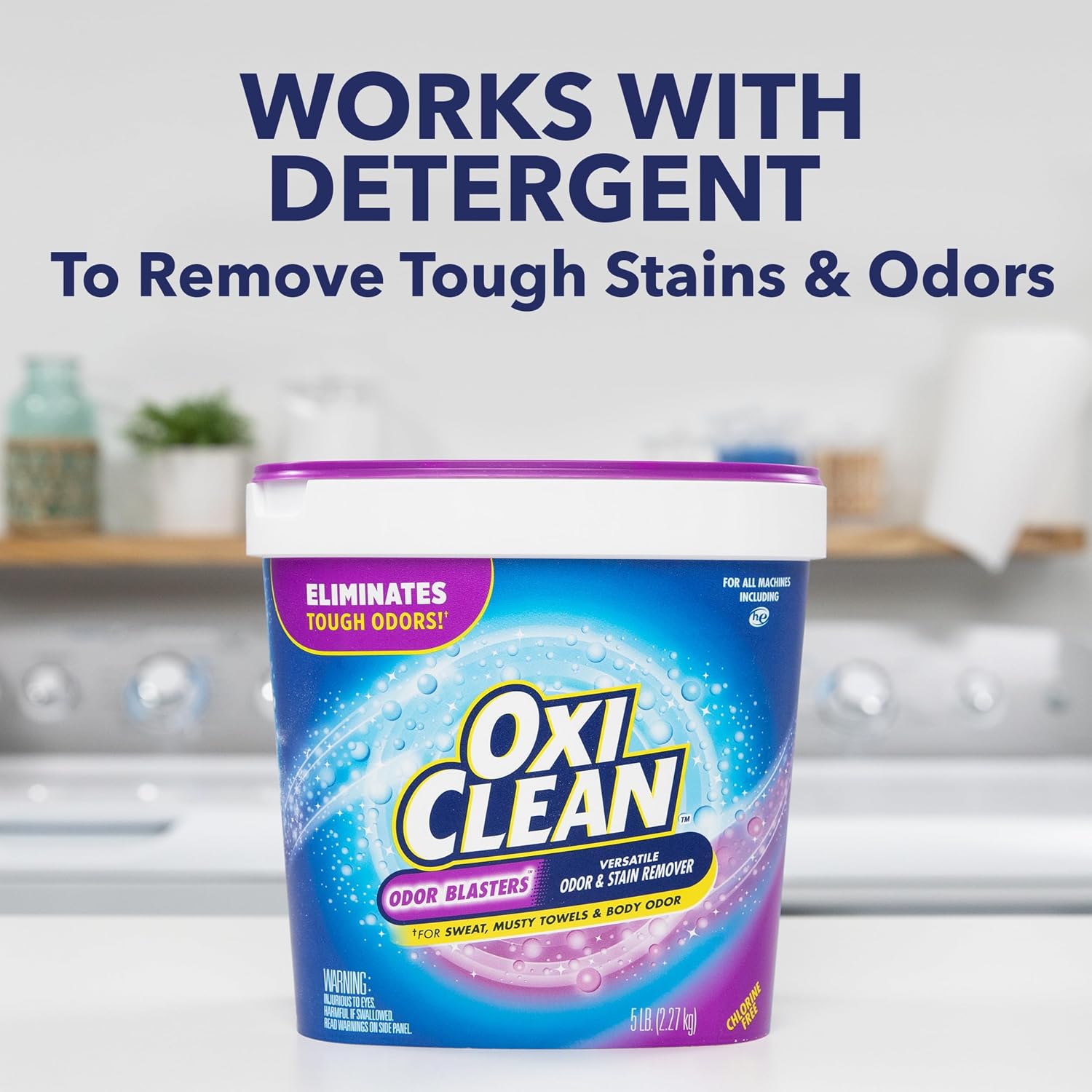 OxiClean Odor Blasters Versatile Odor and Laundry Stain Remover Powder, 5 lb