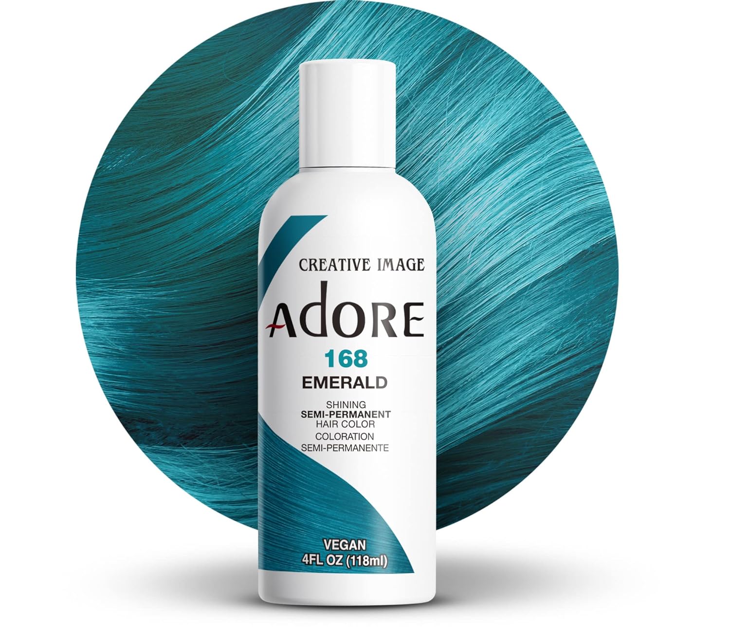 Adore Semi Permanent Hair Color, 107 Mocha, 4 Fl Oz | Vegan & Cruelty-Free Brown Hair Dye | No Ammonia, No Peroxide, No Alcohol