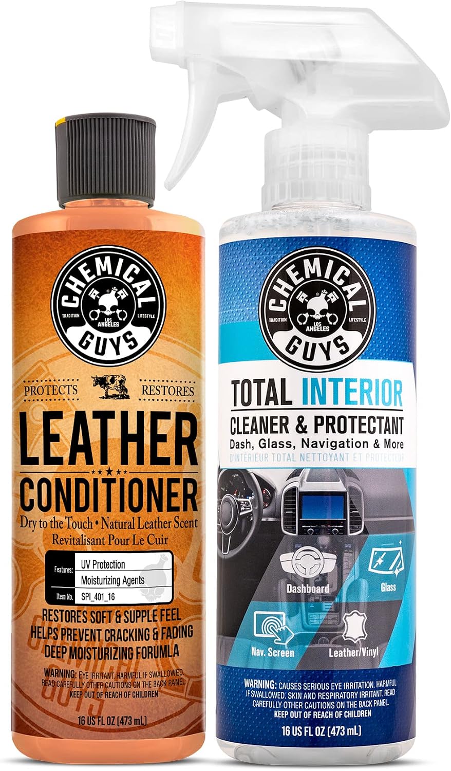 Chemical Guys, Vintage Series Leather Conditioner for Car Interiors, 16 oz | Nourishes and conditions natural, synthetic and faux leather seats, keeping them soft, supple and protected