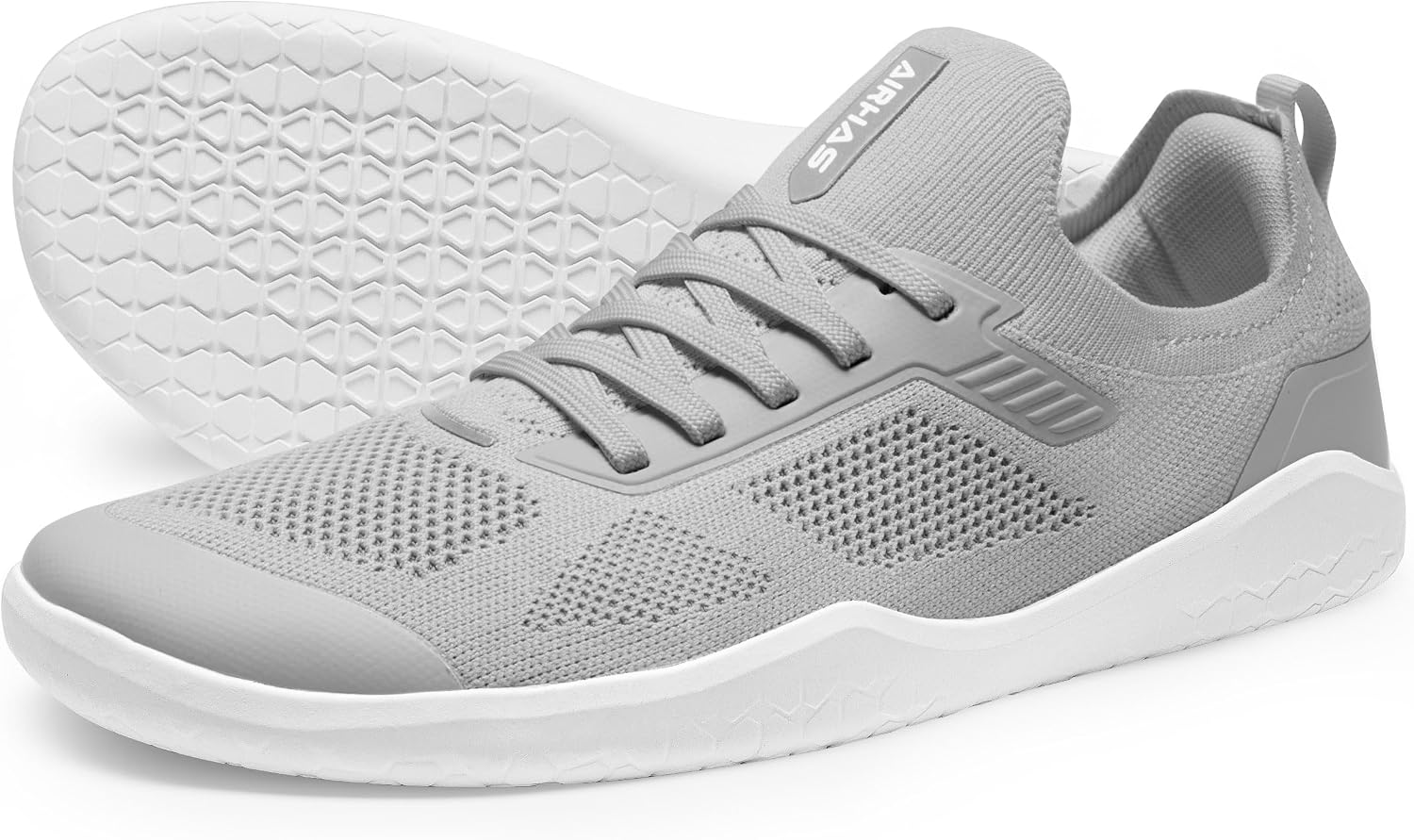 Men's Barefoot Shoes Zero Drop Minimalist Sneakers with Anatomical Toe Box | Breathable, Stretchy, Flat for Gym, Workout, Lifting, Training