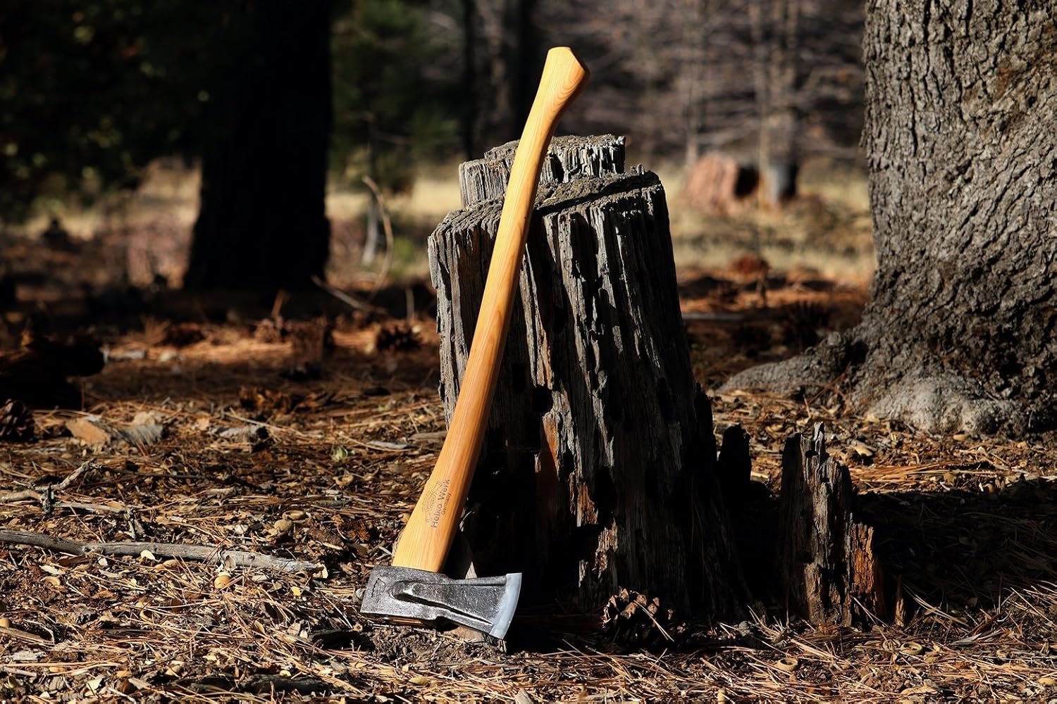1844 Helko Werk Germany Traditional Hessen Woodworker Felling Axe (13563) | Made in Germany Hand Forged Felling Axe and Cutting Forest Axe for Felling Trees Head 2-3/4 lbs, Handle 28 inches