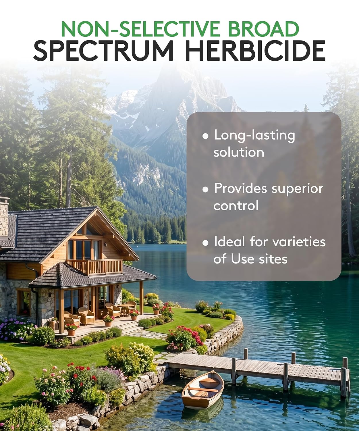 Alligare Ecomazapyr 2 SL Herbicide - Broad-Spectrum Brush & Weed Killer for Aquatic & Terrestrial Areas - Grass and Weed Killer for Trees, Brush, Emergent Aquatic Vegetation - 27.8% Imazapyr, 1 Quart