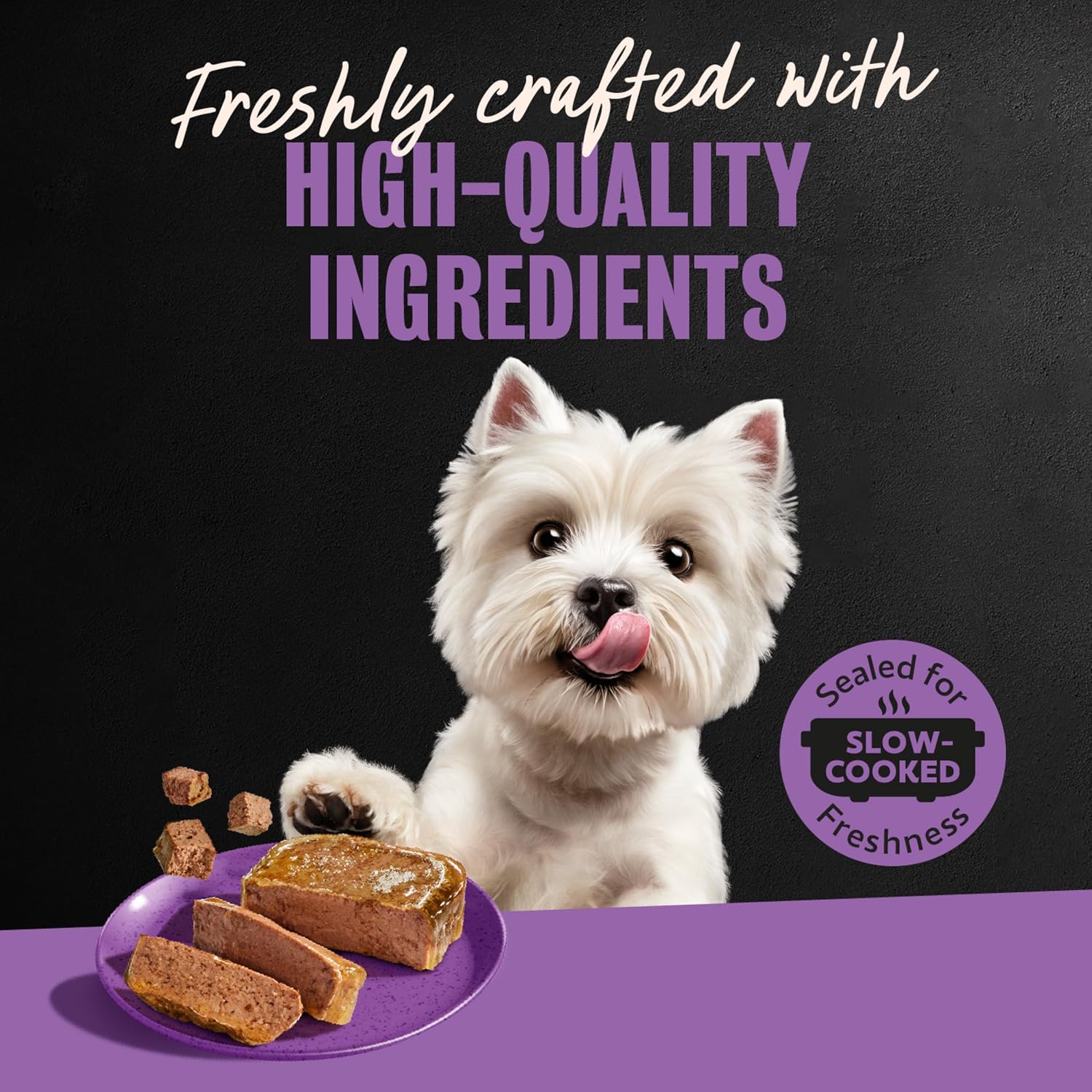 Cesar Classic Loaf Wet Dog Food, Meaty Selects, 3.5 oz, 12 Count, 2-Pack | Made in USA, Filet Mignon & Porterhouse Steak flavors, real beef #1 ingredient, no artificial flavors, easy peel trays