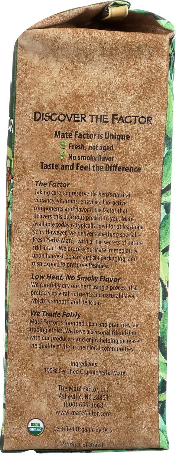 The Mate Factor, Tea Mate Green Tea Organic Loose, 12 Ounce
