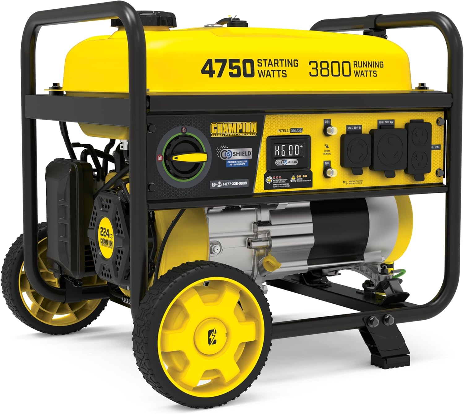 Champion Power Equipment 4750-Watt RV Ready Portable Generator with Free 3-Year Warranty, CARB Compliant