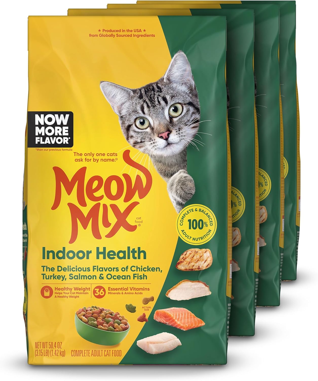 Meow Mix Indoor Health Dry Cat Food, 6.3 Pound Bag