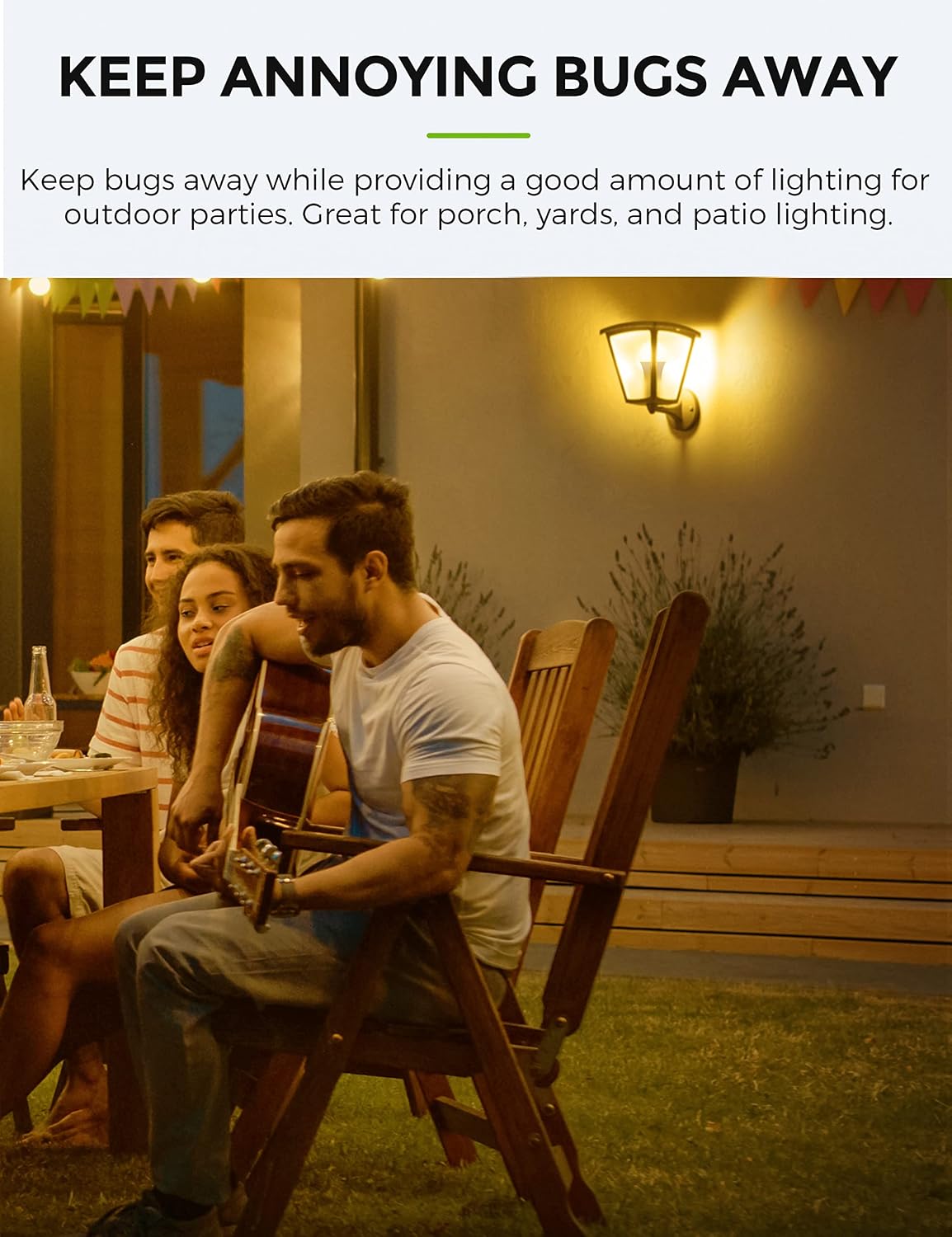LOHAS Dusk to Dawn Sensor Light Bulbs, 40W Equivalent LED Outdoor Lighting