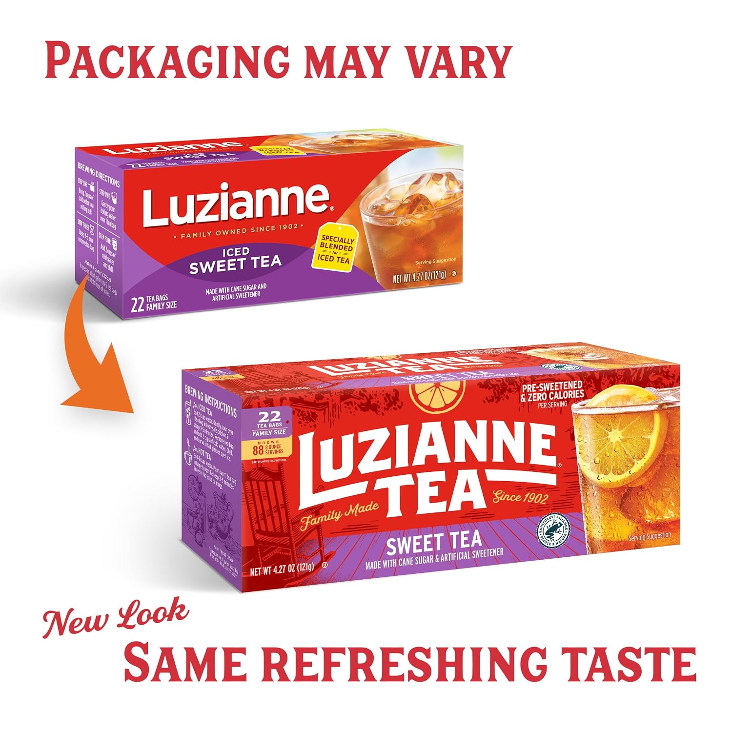 Luzianne Green Tea Bags, Family Size, 24ct Box (Pack of 1)