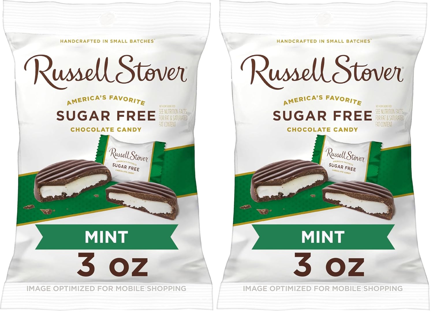 Russell Stover Sugar Free Dark Chocolate Medallions, 3 oz. Bag (270215)