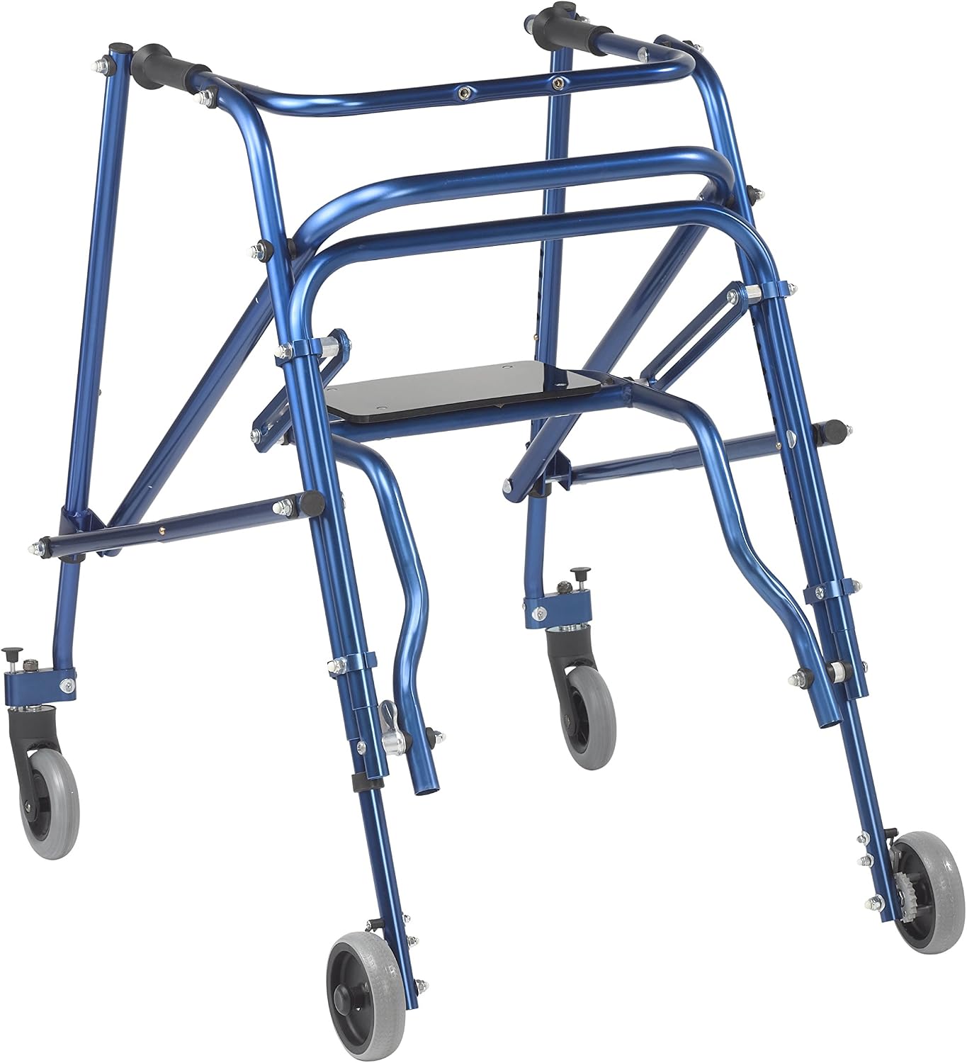Inspired by Drive Nimbo 2G Posterior Walker with Seat, Wizard Purple, Small | Lightweight Posterior Walker with Padded Seat Lets Users Rest and Move Safely with Adjustable, Sturdy Support