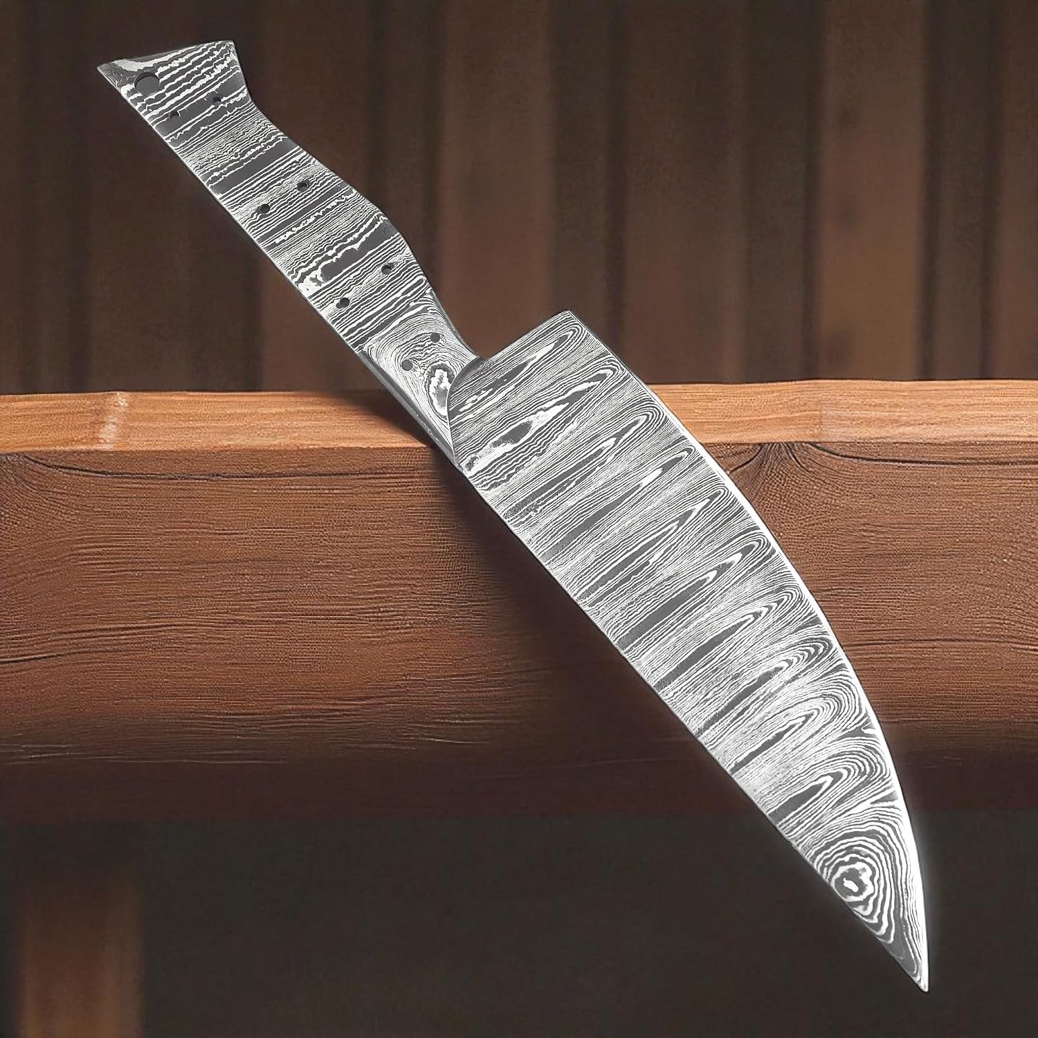 Poshland BBC-664 Custom Handmade Damascus Steel 8 Inches Chef blank Blade, kitchen blank blade