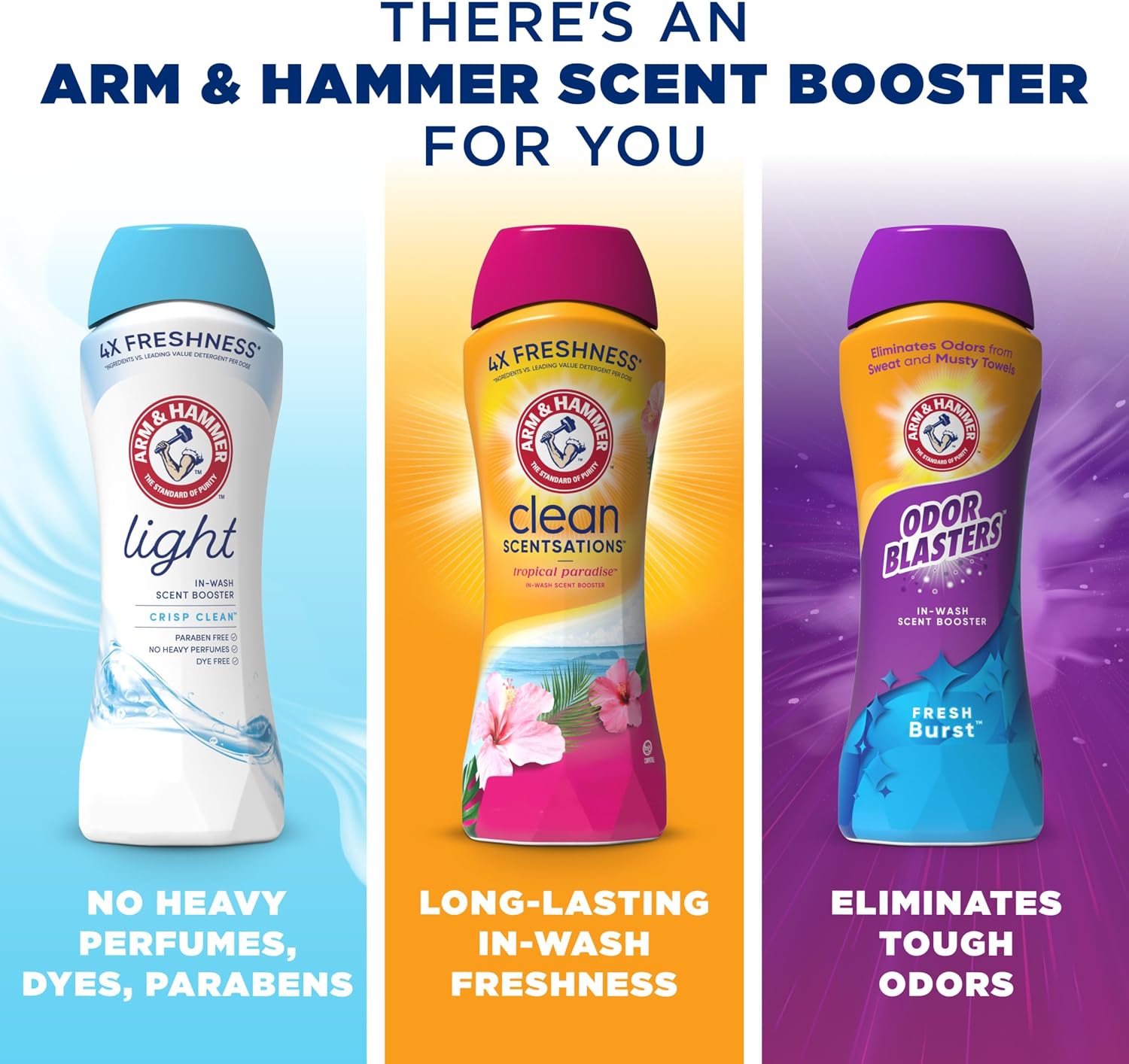 Arm & hammer In-Wash Scent Booster, Tropical Paradise, 24 oz | In-Wash Laundry Fragrance, Tropical Paradise Scent