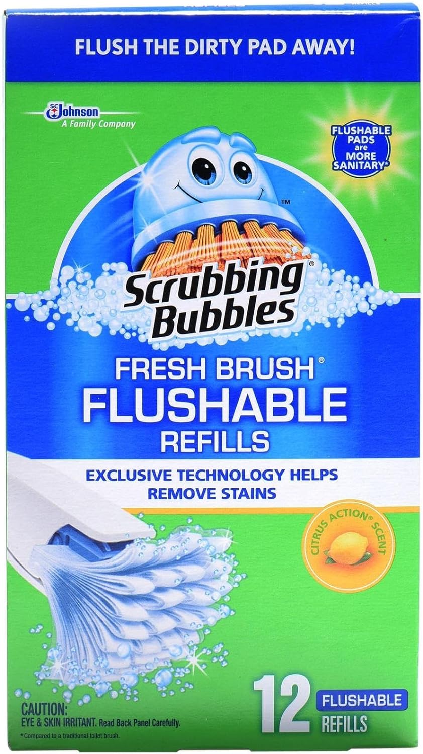 Scrubbing Bubbles Fresh Brush Flushable Refill 12 Ct