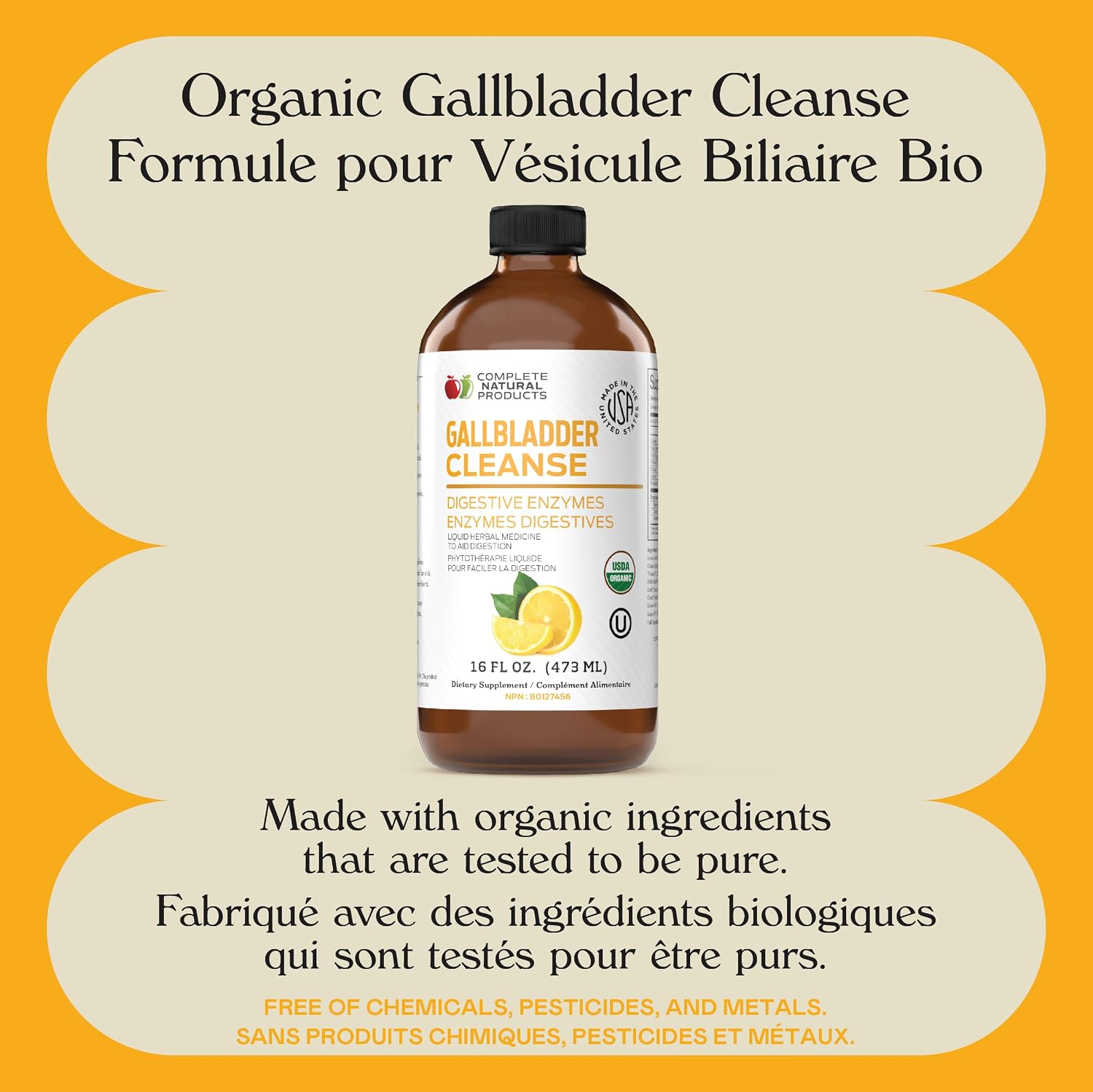 CNP | Gallbladder Stone Breaker Liquid 8oz - ACV Chanca Piedra Cleanse Aid | Organic gallbladder support liquid with apple cider vinegar, turmeric, lemon, hibiscus & chanca piedra for sludge cleanse aid