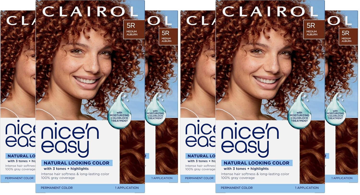 Clairol Nice'n Easy Permanent Hair Dye, 6A Light Ash Brown | Pack of 3