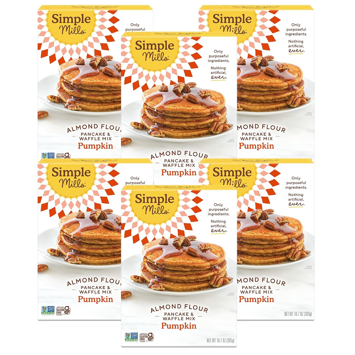 Simple Mills Almond Flour Pancake & Waffle Mix, Original - Gluten Free, Plant Based, Paleo Friendly, Breakfast 10.7 Ounce (Pack of 1)