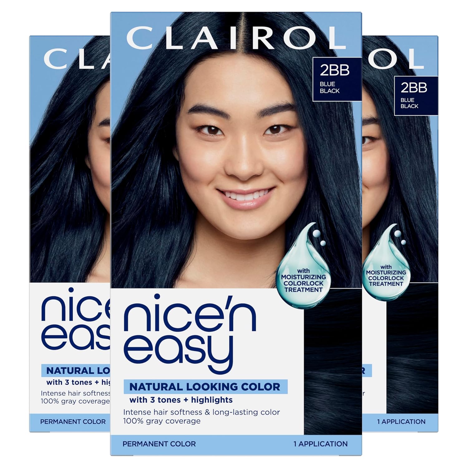 Clairol Nice'n Easy Permanent Hair Dye, 6A Light Ash Brown | Pack of 3