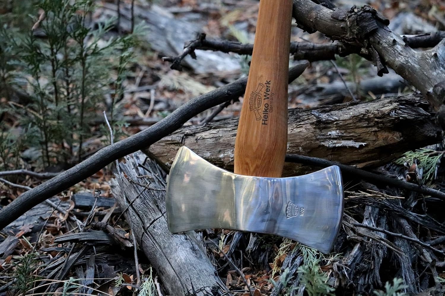 1844 Helko Werk Germany Classic Expedition Felling Axe (10497) | Made in Germany Large Felling Axe for Heavy Duty Felling Trees Cutting Wood and Timber Head 4.5lb, Handle 35 inches