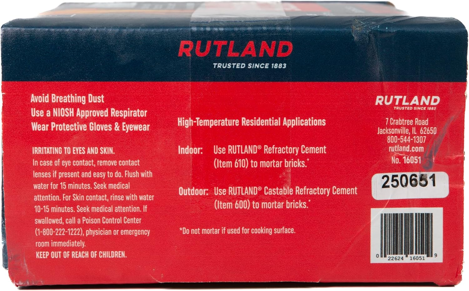 Rutland Fire Bricks, Properly Cured High Temperature FireBrick, USA-Made Residential Fire Clay Replacement for Wood Stove, Fireplace, & Pizza Oven, Size 9" x 4.5" x 1.25", 6-Pack, Tan