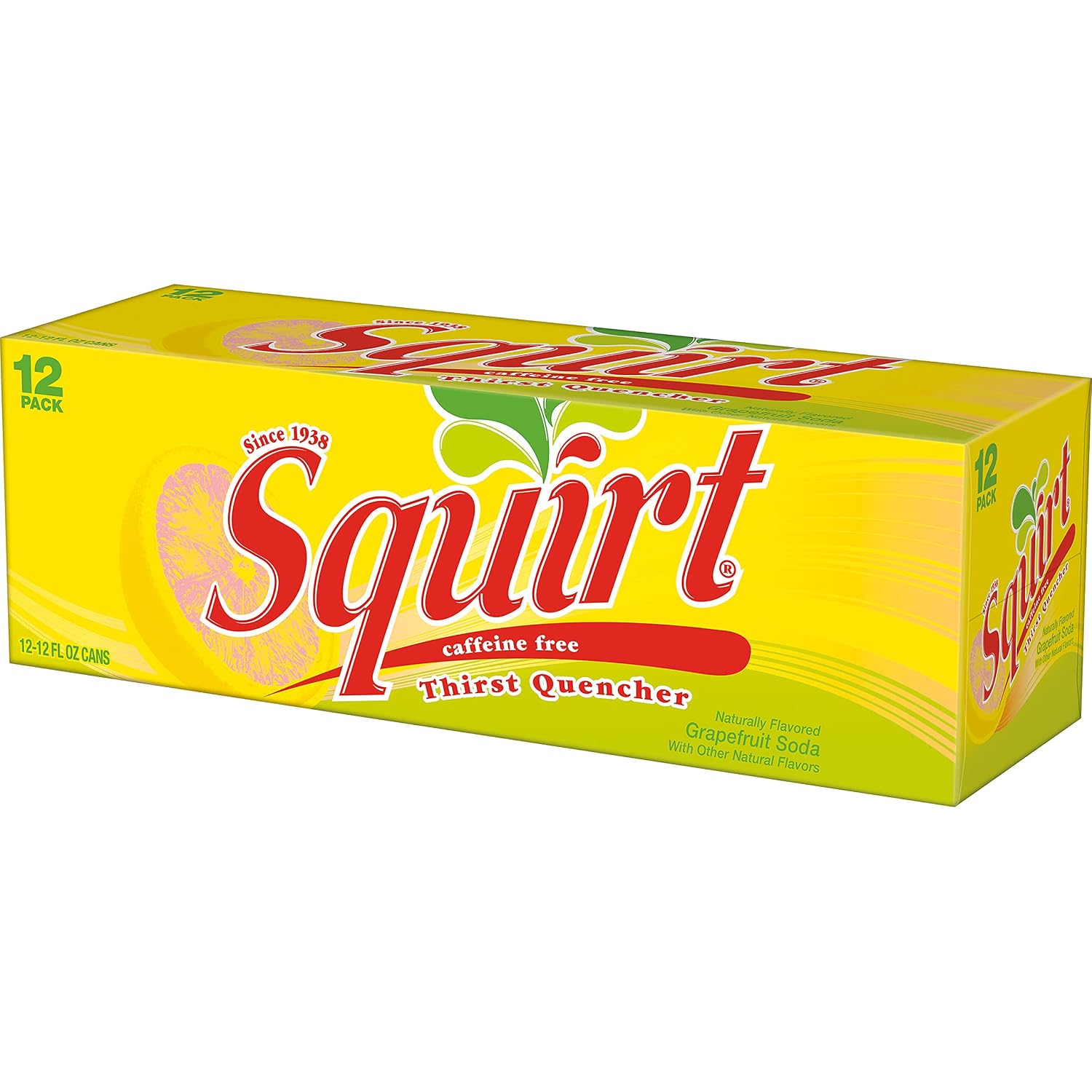 Squirt Soda, Grapefruit, 12 Fl Oz Cans, 12 Pack