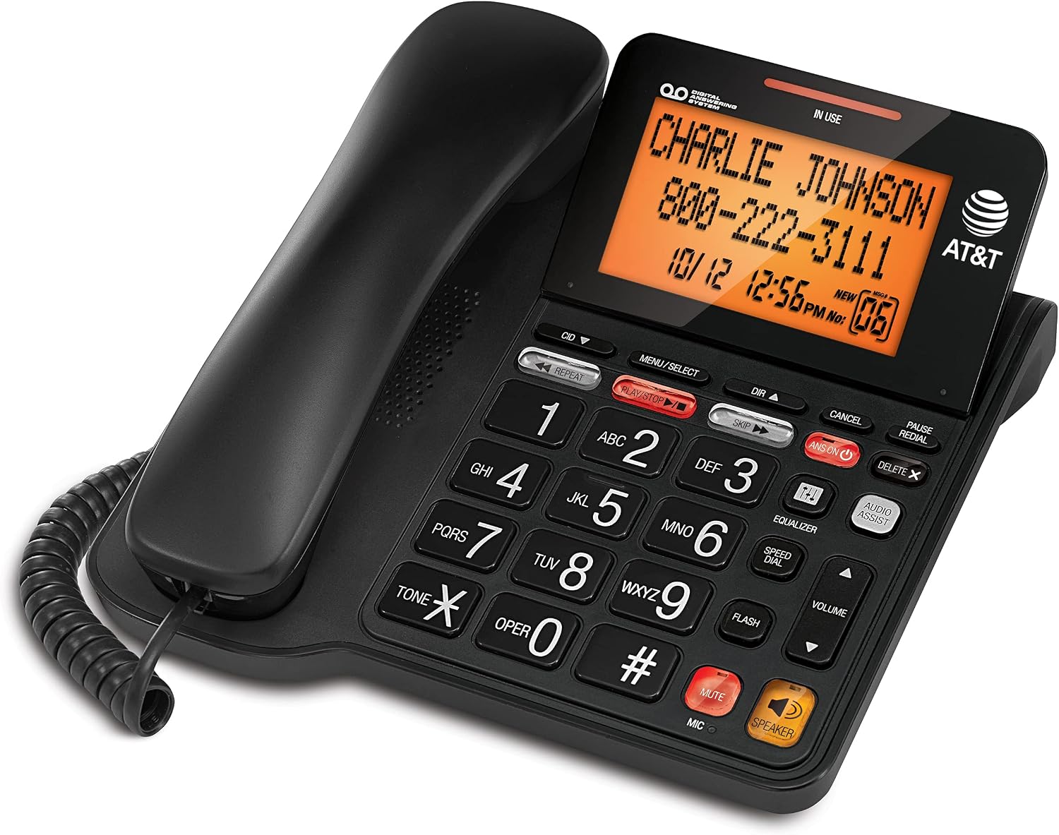 AT&T Corded Answering System w/ Large Display