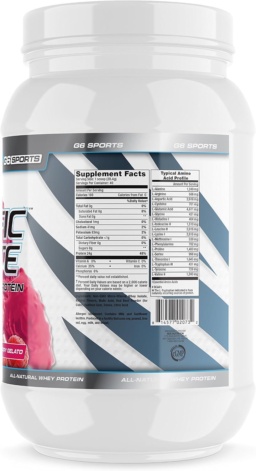 Nutrition Prolific Isolate All Natural Whey Protein Isolate (Gluten Free, Lactose Free, Stevia Sweetened, 25g Protein, 100 Calories) – 2.5lb Jar – Chocolate