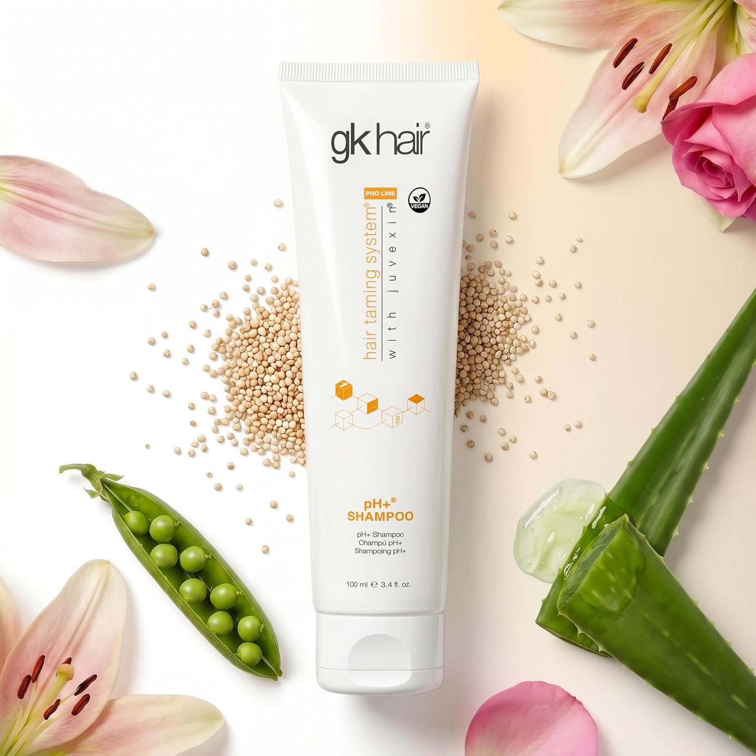 GK HAIR Anti-Dandruff Shampoo Leaving Your Scalp Refreshed and Hair Soft, Smooth – Sulfate-Free Shampoo for Dry Damaged Hair for Men and Women 8.5 Fl Oz