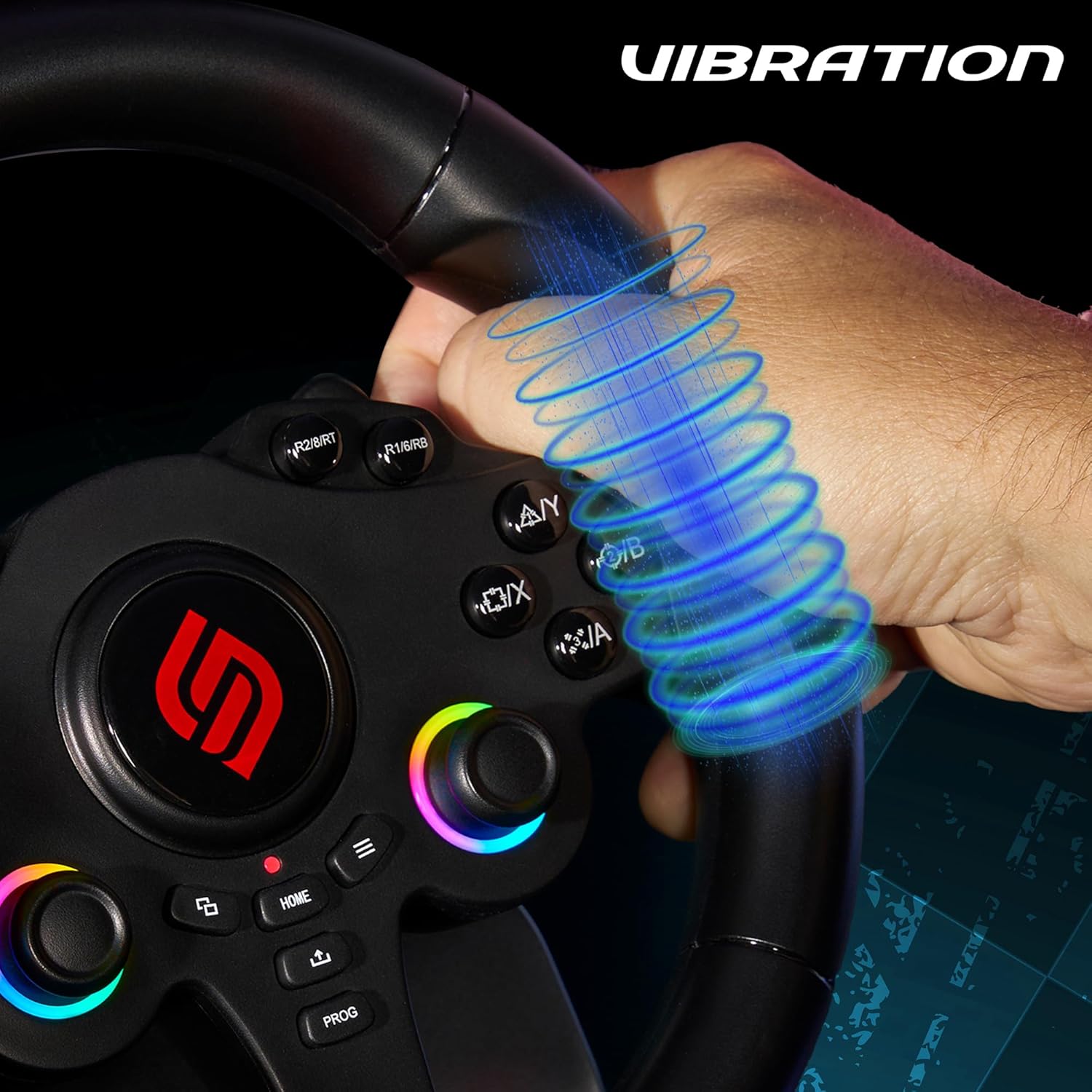 SUBSONIC Racing SV250 Gaming Steering Wheel Switch 2, PS4, Xbox & PC – 180°