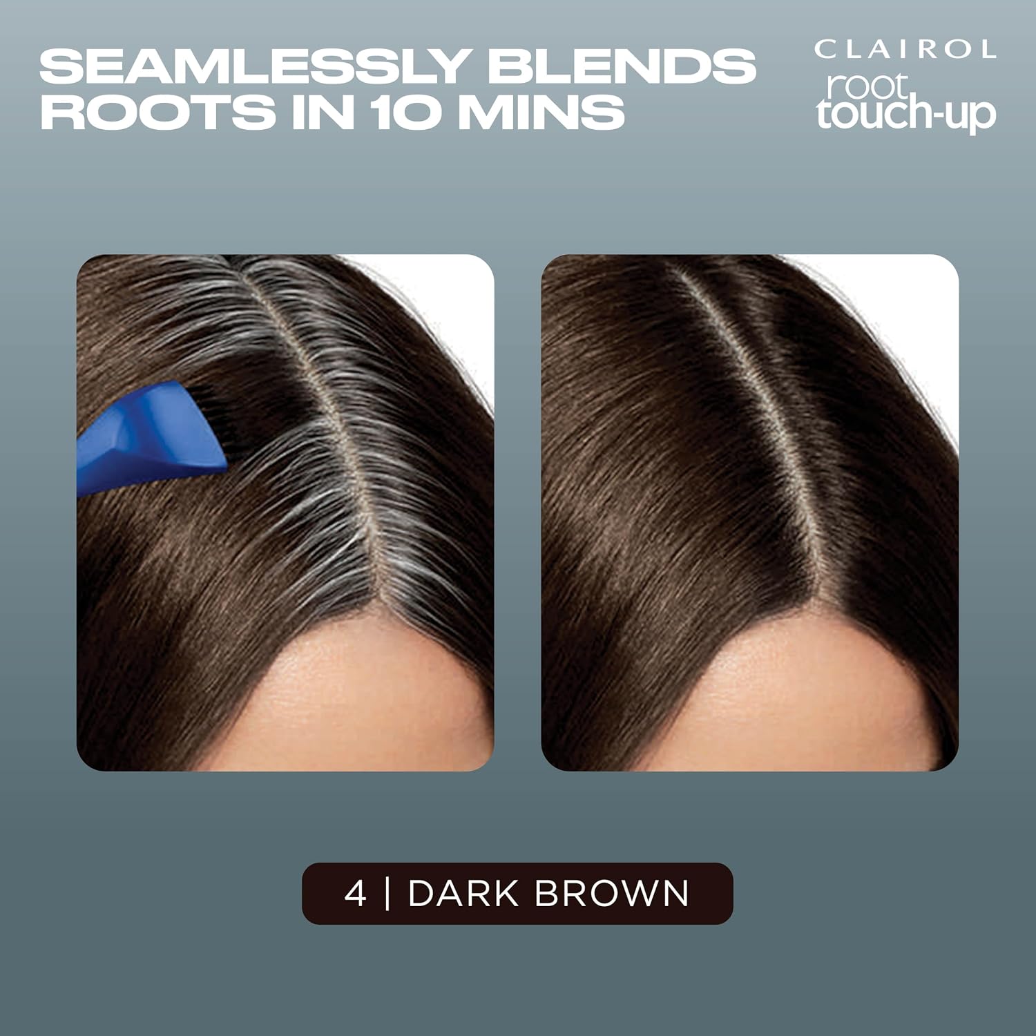 Clairol Root Touch Up Permanent Hair Dye, 6 Light Brown, Pack of 2